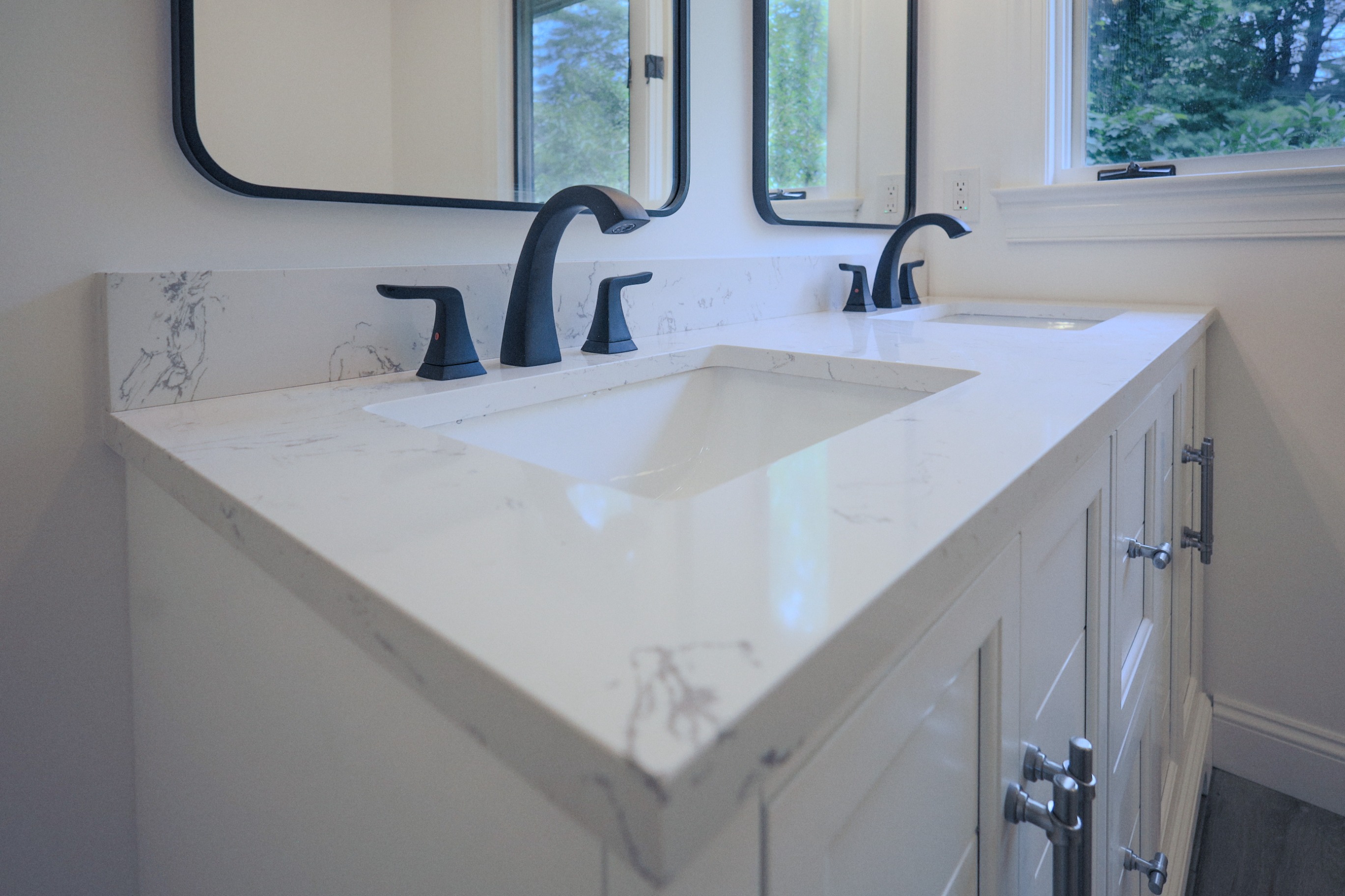 Clean, modern bathroom renovation in Blue Bell, PA
