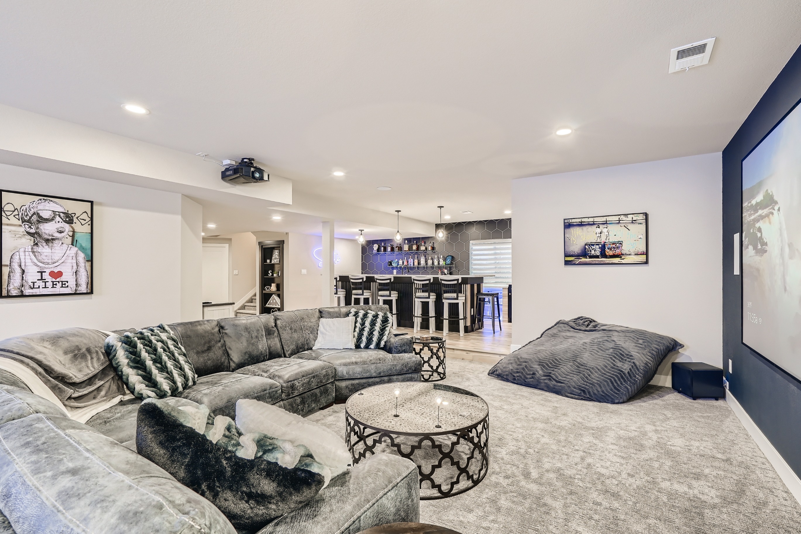 Darren | Luxury Basement Remodel with Custom Wet Bar & Entertainment Space - 2