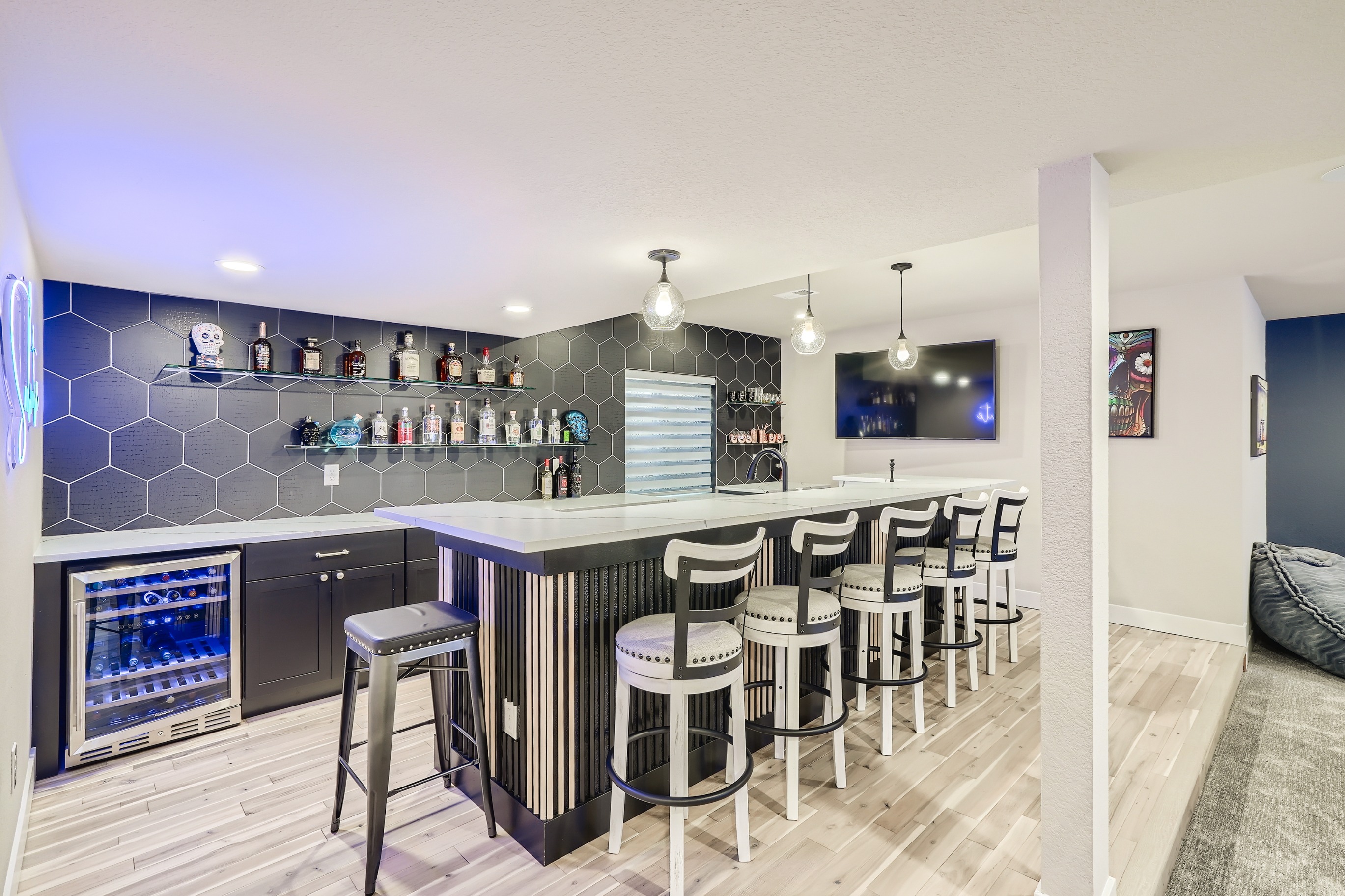 Darren | Luxury Basement Remodel with Custom Wet Bar & Entertainment Space - 5