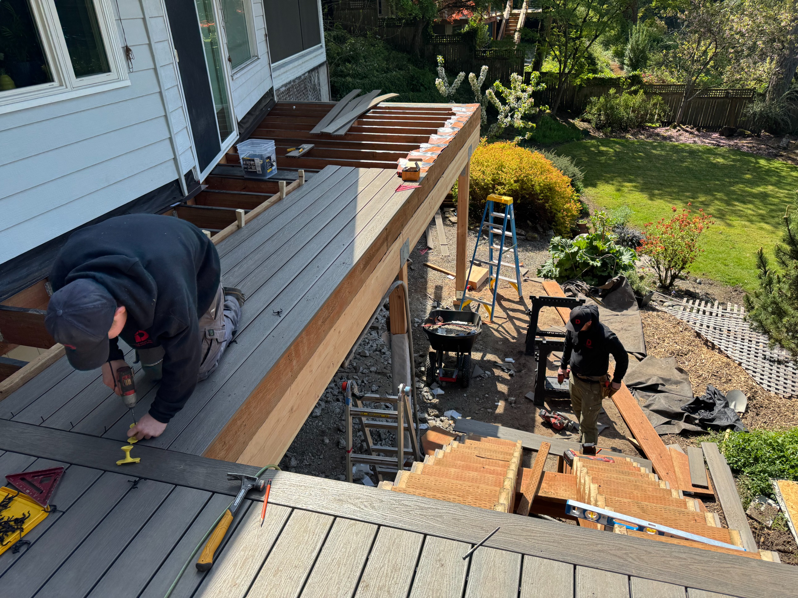 Eddie | Custom Elevated Deck, Paver Patio & Under Deck Waterproofing System - 9