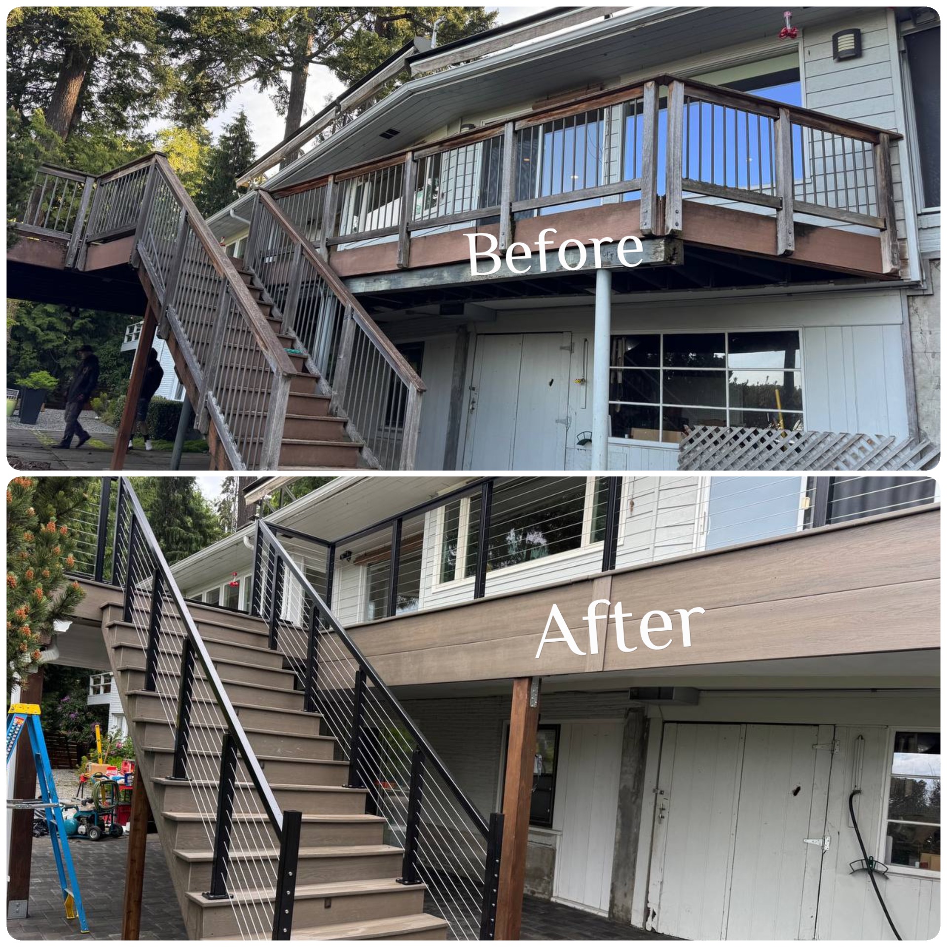 Custom Elevated Deck, Paver Patio & Under Deck Waterproofing System