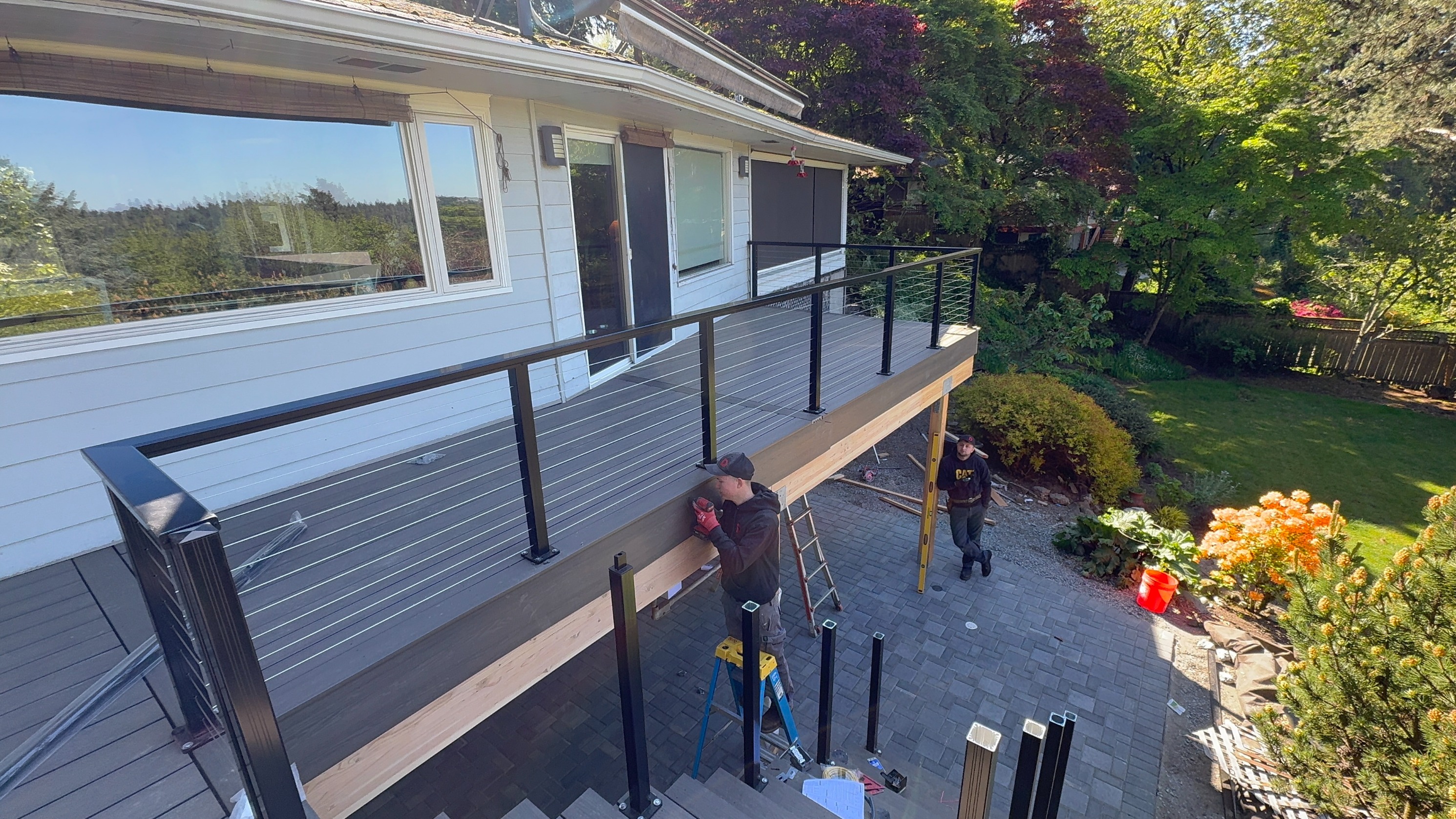 Eddie | Custom Elevated Deck, Paver Patio & Under Deck Waterproofing System - 11