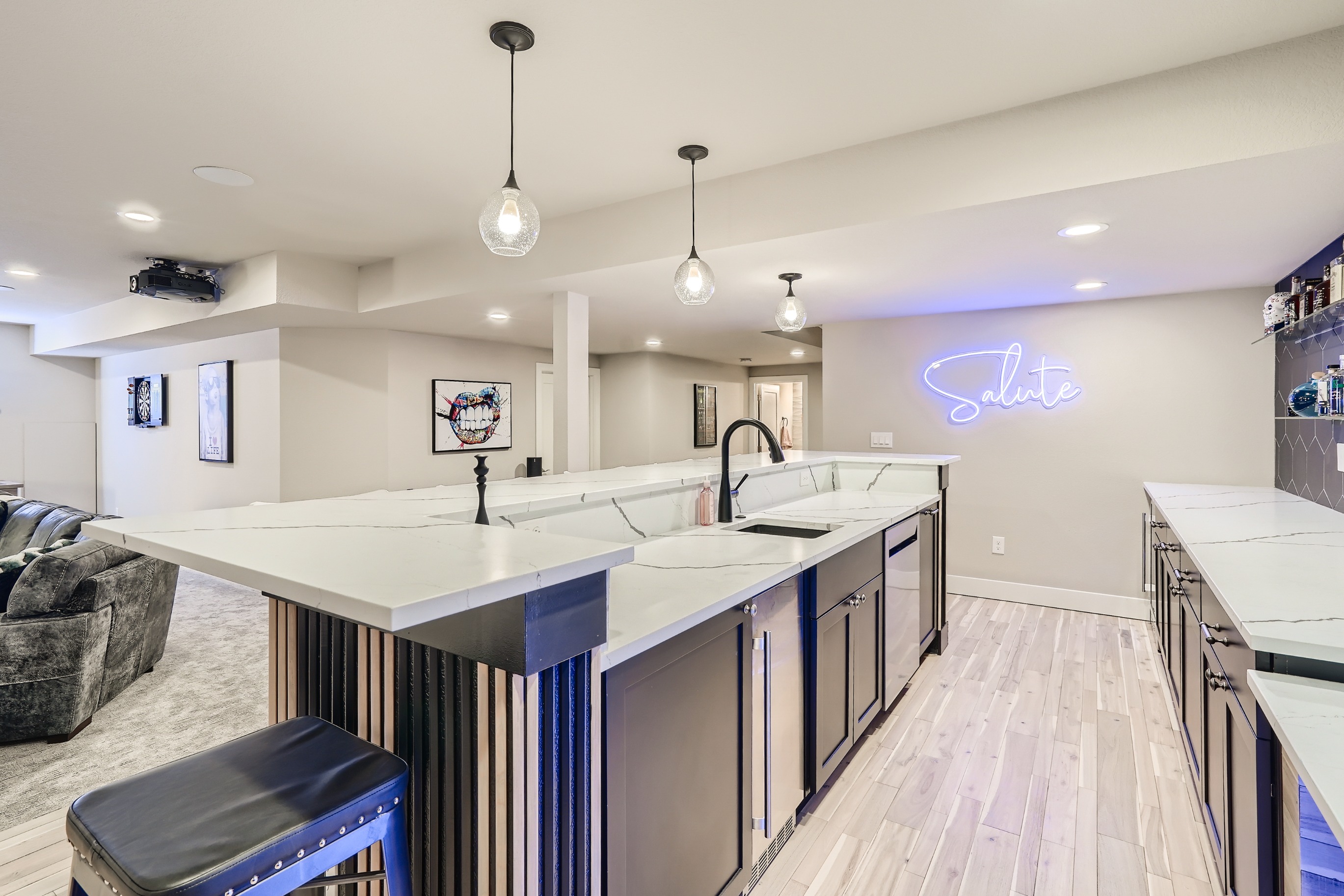 Darren | Luxury Basement Remodel with Custom Wet Bar & Entertainment Space - 6