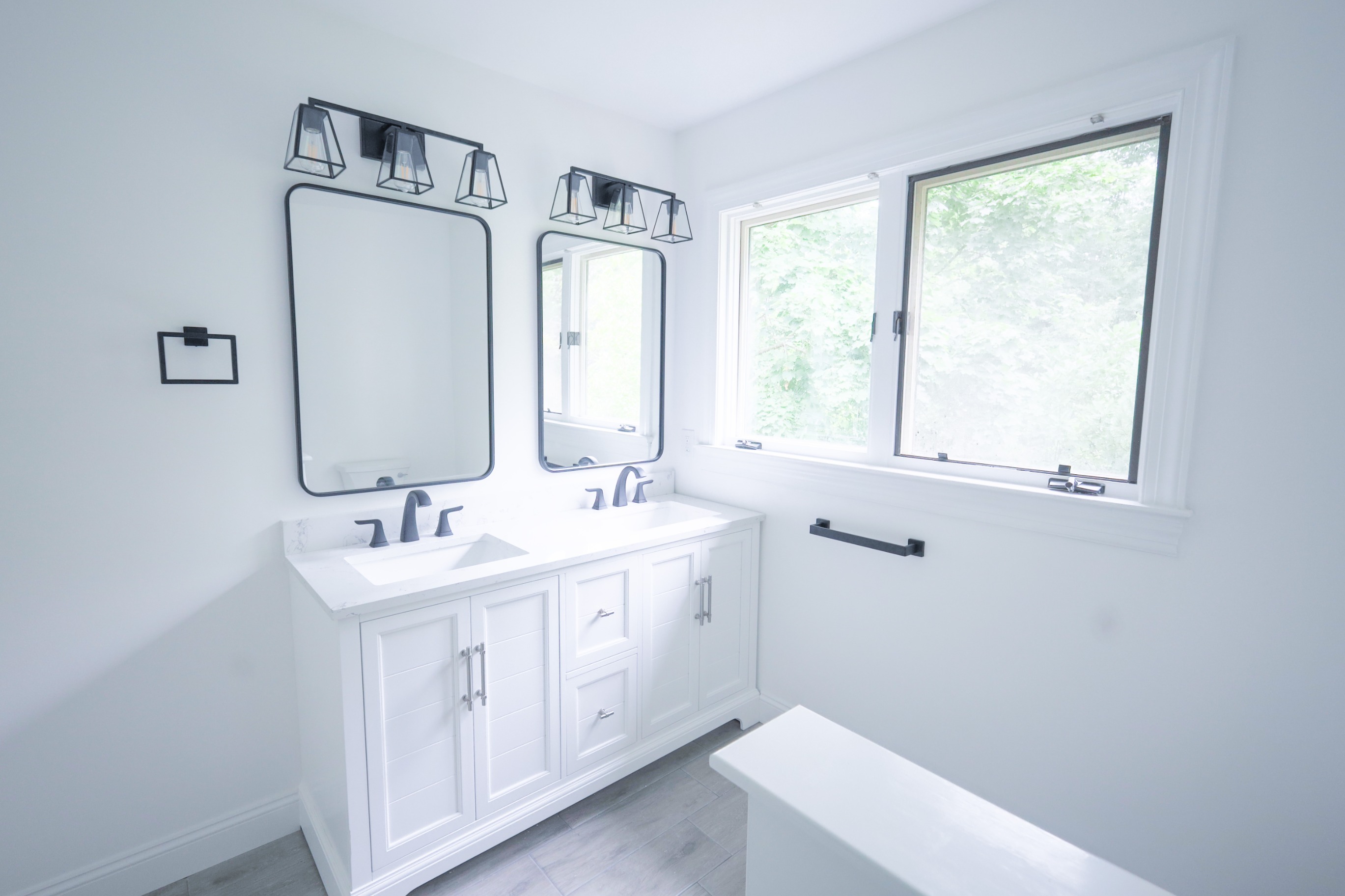 Clean, modern bathroom renovation in Blue Bell, PA