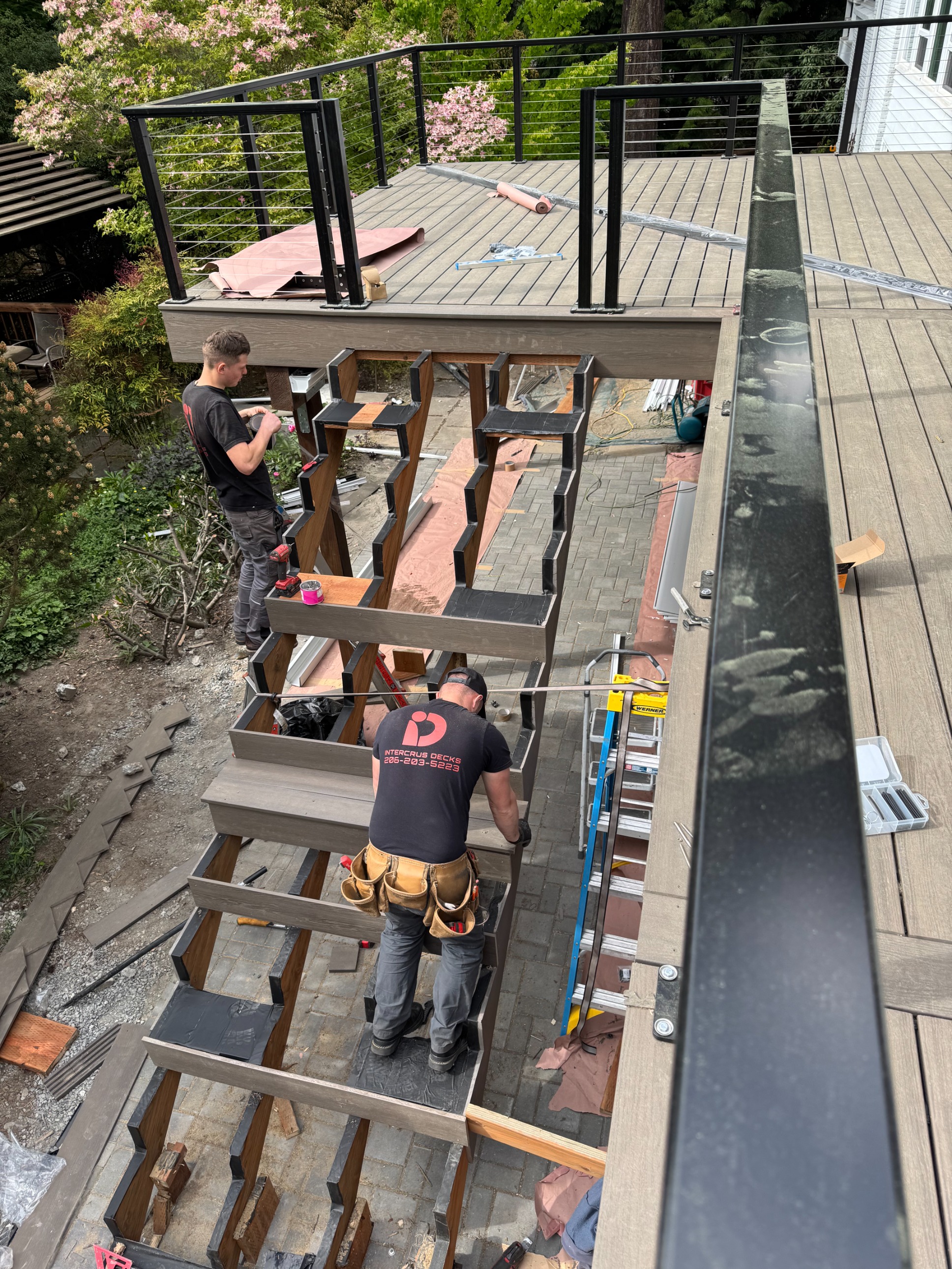 Eddie | Custom Elevated Deck, Paver Patio & Under Deck Waterproofing System - 12