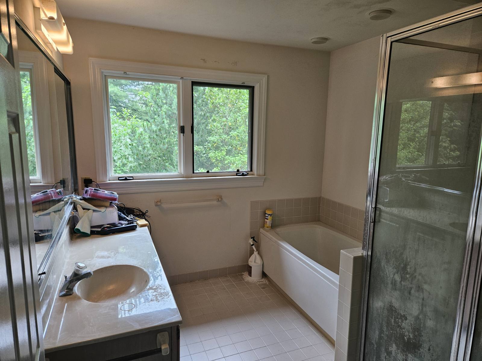 Blue Bell, PA Bathroom Before Today Homescaping's Modern Renovation